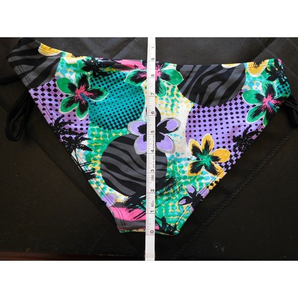 Joe Boxer Swim Bottom Womens Floral Bikini Bottom Size Medium - Picture 5 of 9